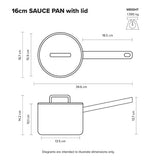 Stainless Steel Saucepan Scanpan Elektra 16cm 1.8L