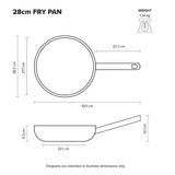 Stainless Steel Fry Pan Scanpan Elektra 28cm
