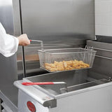 Fry / Chip Basket Rectangle 340X165X150mm Red Handle