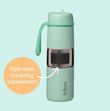 B.BOX INSULATED FLIP TOP BOTTLE 690ML WHITE OUT