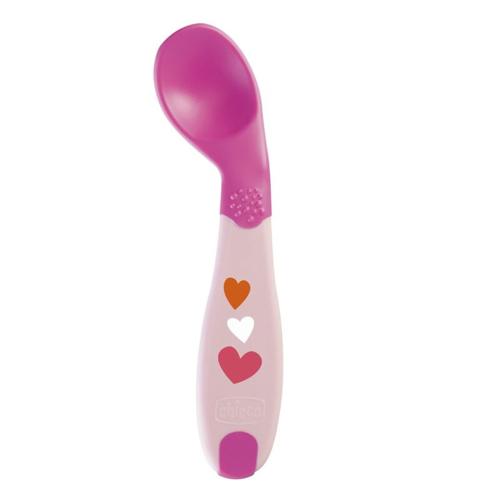 CHICCO SPOON: FIRST SPOON 8M+ PINK