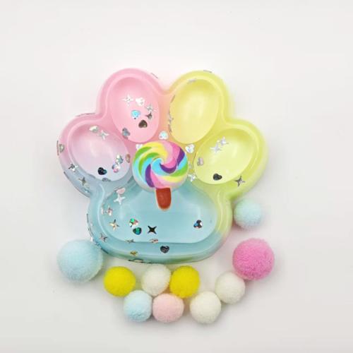 Rainbow Cat Paw Squishy Transparent