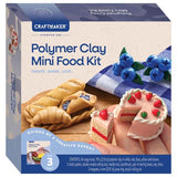Craft Maker Classic Polymer Clay Mini Foods Kit