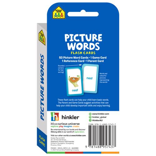School Zone Picture Words Flash Cards