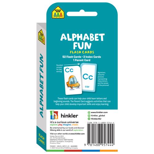 School Zone Alphabet Fun Flash Cards