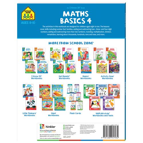 School Zone I Know It! Maths Basics 4