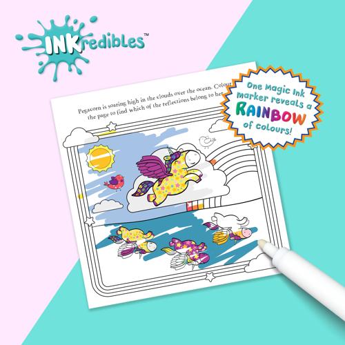Inkredibles Magic Ink Pictures Unicorns and Friends
