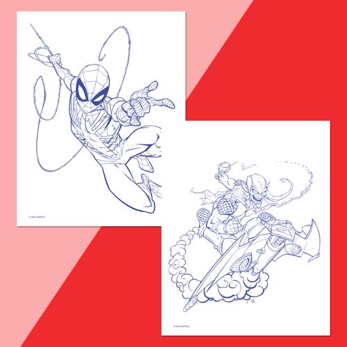 Colour-Me-Magnets Spider-Man