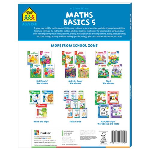 School Zone Maths Basics 5 An I Know It Book