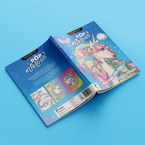 Kaleidoscope Pop Velvet Colouring Magical Unicorns