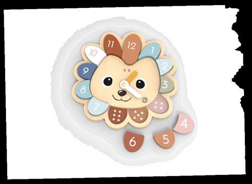 Educational clock - hedgehog