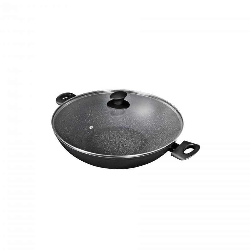 Pyrolux Pyrostone Wok With Lid 36cm