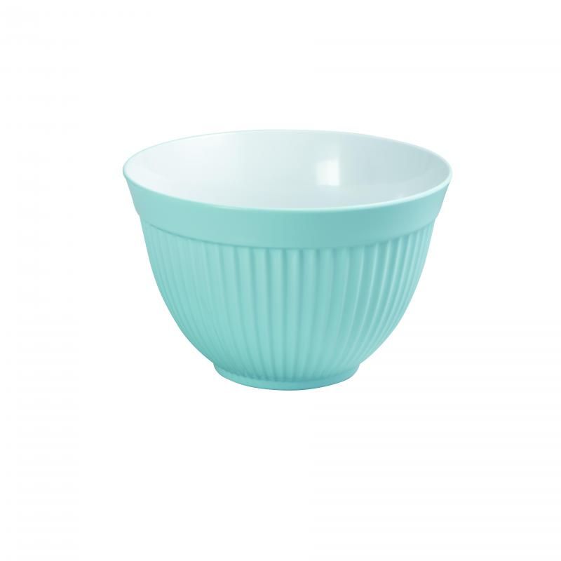 Avanti Melamine Ribbed Mixing Bowl 23cm/3 Litre - Duck Egg Blue
