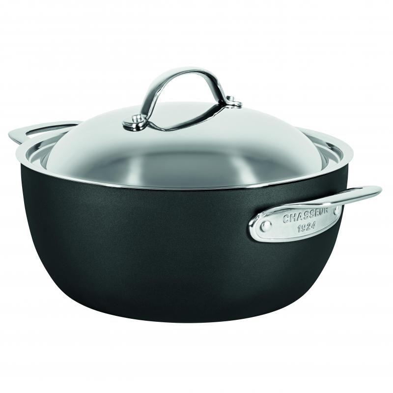 Chasseur Hard Anodised 26cm Casserole With Lid