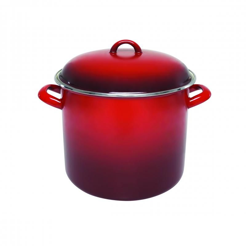 Chasseur 28x24cm 14 Enamel Stock Pot Red