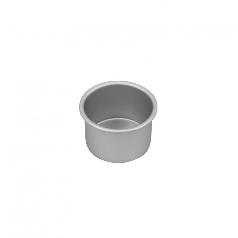 Bakemaster Silver Anodised Round Cake Pan 10x7.5cm