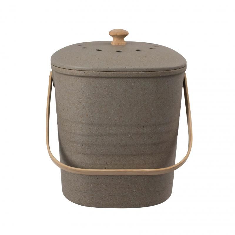 Avanti Bamboo Square Compost Bin- Grey