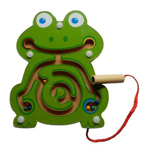 Elf Wooden Animal Magnetic Labyrinth Frog