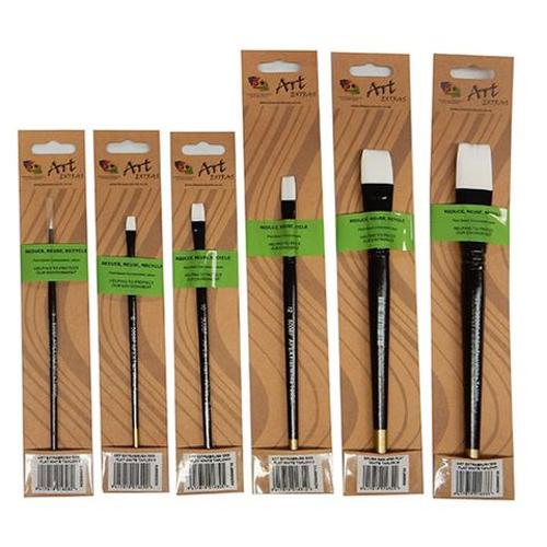 Art Extrabrush 5008 Flat White Taklon 6