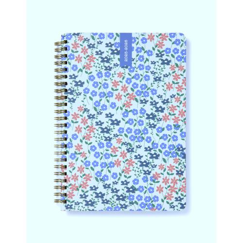 Letts Diary Mid Year A5 Week to View Spring Valley Mint 18 Month 2025/26