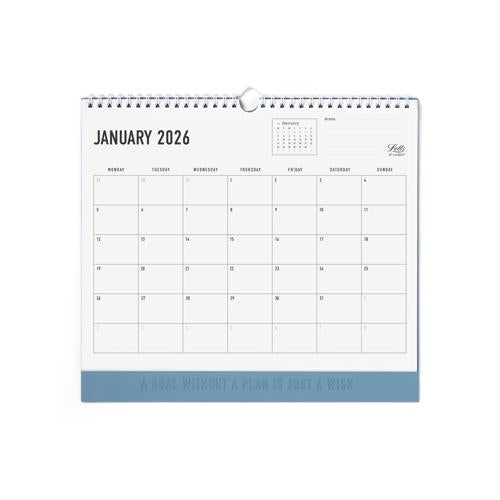 Letts of London Wall Calendar Conscious 300x270mm Ocean 2026