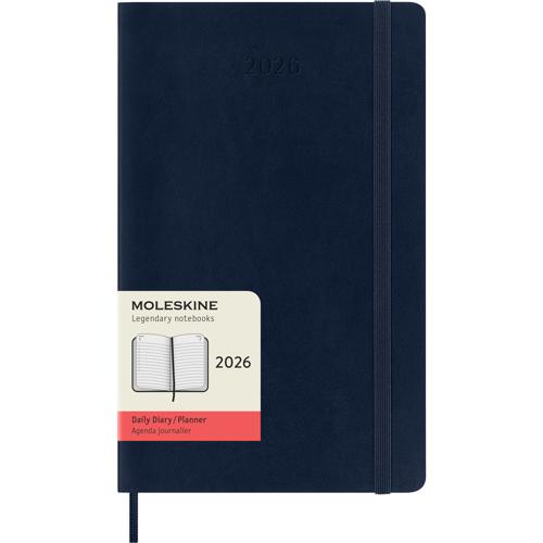 Moleskine Diary 12 Month Daily SC Large Sapphire Blue 2026