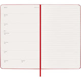 Moleskine Diary 12 Month Weekly + Notes HC Large Scarlet Red 2026