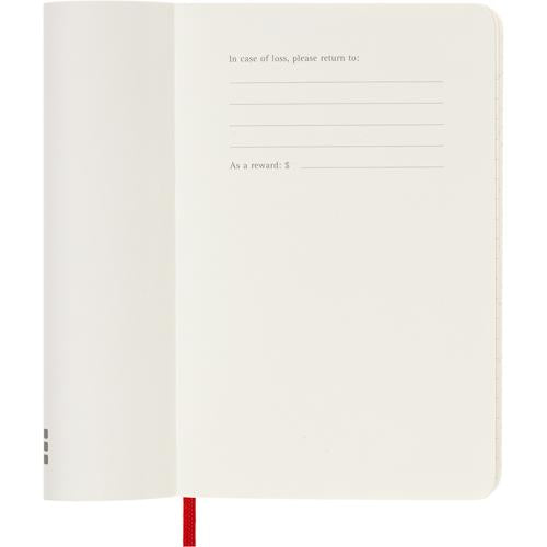 Moleskine Diary 12 Month Weekly + Notes SC Pocket Scarlet Red 2026