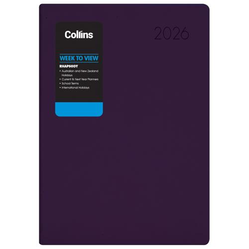 Collins Rhapsody A73 WTV Diary 2026 Royal Purple - Smartfox