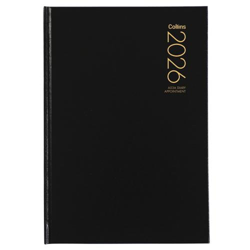Collins Diary A53A Black Appointment 2026 - Smartfox