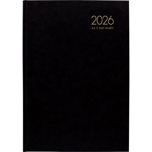 Windsor A52 2 DTP Diary Black 2026 - Smartfox