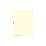 Filofax Accessory Dividers Blank 6 Tabs A5 Cotton Cream