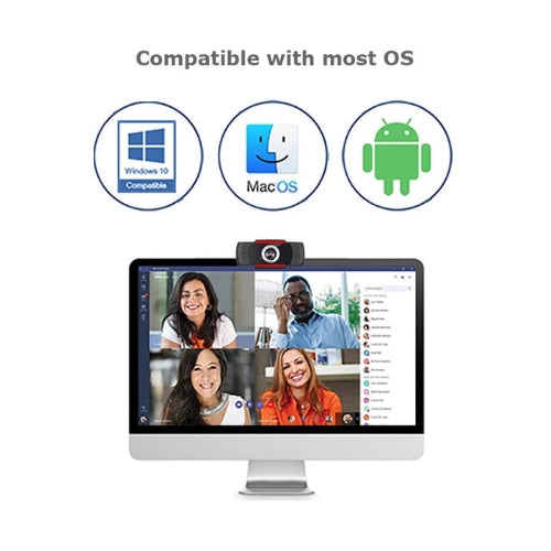 Adesso 720P HD Webcam, USB, Integrated Microphone CyberTrack H3