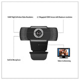 Adesso 1080P HD Webcam H4, USB, Built-In Microphone, CyberTrack H4