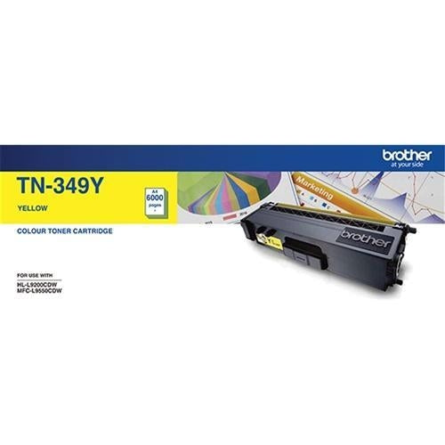 Brother TN349 / TN 349Y Yellow High Yield Genuine Toner