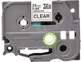 Brother TZe151 24mm TZ Tape Black on Clear