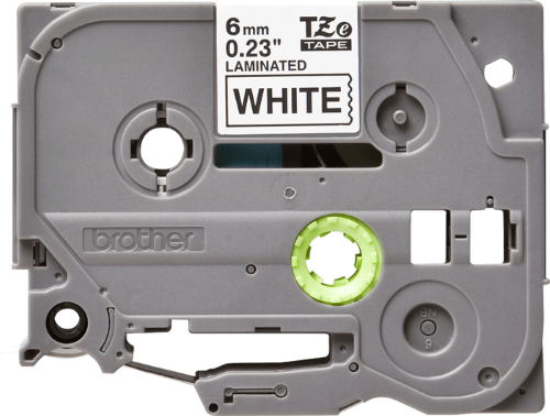 Brother TZe211 6mm TZ Tape Black on White