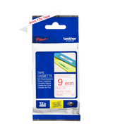 Brother TZe222 9mm TZ Tape Red on White