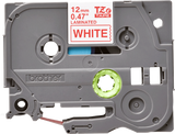 Brother TZe232 12mm TZ Tape Red on White