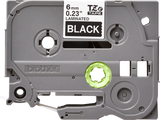 Brother TZe315 6mm TZ Tape White on Black