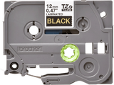 Brother TZe334 12mm TZ Tape Gold on Black