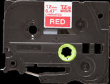 Brother TZe435 12mm TZ Tape White on Red