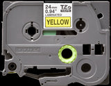 Brother TZe651 24mm TZ Tape Black on Yellow