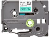 Brother TZe741 18mm TZ Tape Black on Green