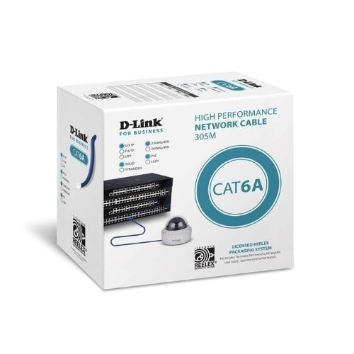 D-Link Cat6A 305M Cable Roll