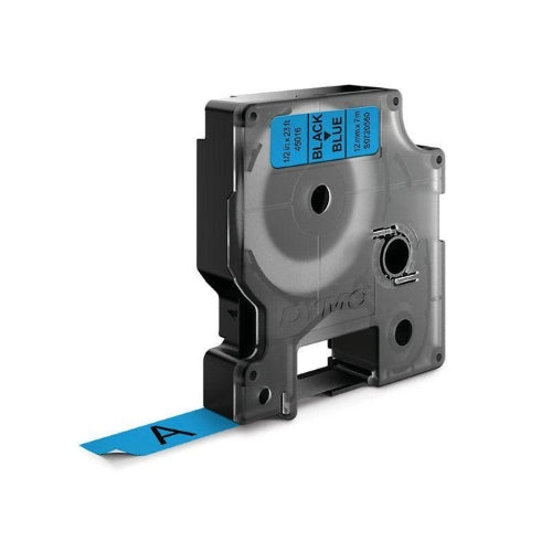 Dymo D1 Tape 12mm Black on Blue (45016)