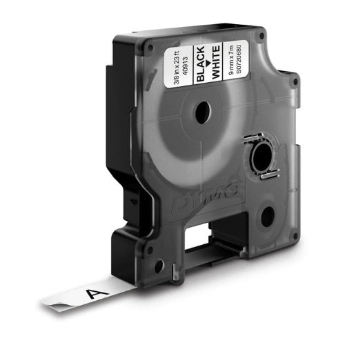 Dymo D1 Tape 9mm Black on White (40913)