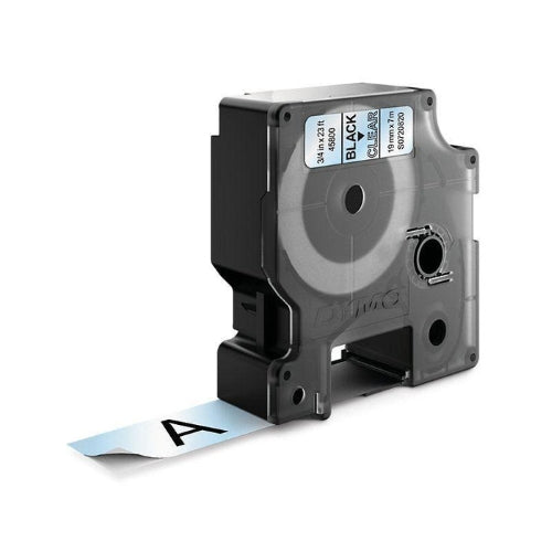 Dymo D1 Tape 19mm Black on Clear (45800)