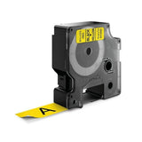 Dymo D1 Tape 19mm Black on Yellow (45808)