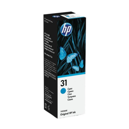 HP 31 / HP31 / HP Smart Tank 31 Cyan Ink Tank Bottle 70ml